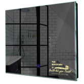 Specchio LED Quadrato | Pulsante touch | Luce bianca calda - Reyze Serie Motivated Modello 3